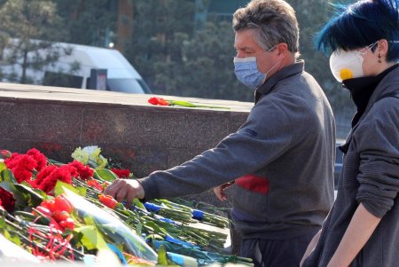Одесситы почтили память освободителей города, несмотря на карантин (фоторепортаж)
