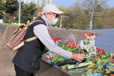 Одесситы почтили память освободителей города, несмотря на карантин (фоторепортаж)