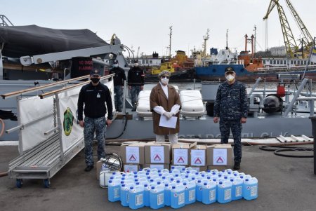 Одесские военно-морские силы получили ультразвуковой аппарат для дезинфекции кораблей (фото)