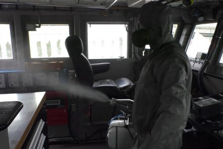 Одесские военно-морские силы получили ультразвуковой аппарат для дезинфекции кораблей (фото)