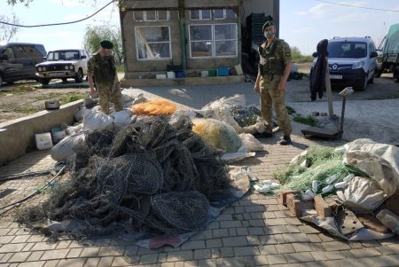 Нерестовый запрет: пограничники обнаружили браконьерские сети и раколовки на Дунае и на озере Ялпуг (фото)