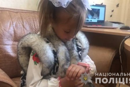Семилетнюю жительницу Лиманского района, которой удалось сбежать от похитителя, наградили за помощь в поимке преступника (фото, видео)