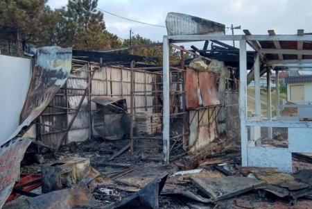 Пожар на побережье в Черноморске: местные жители говорят о поджоге (фото)