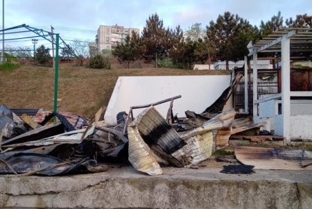 Пожар на побережье в Черноморске: местные жители говорят о поджоге (фото)