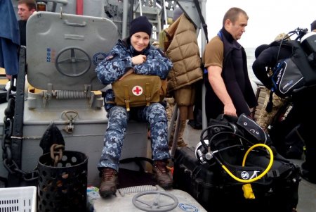 Ряды украинских ВМС впервые пополнила женщина-водолаз