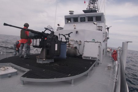 Боевой катер «Старобельск» в акватории Черного моря успешно прошел испытания (фото, видео)