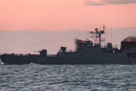 Румынские и украинские моряки провели совместную тренировку в Черном море (фото, видео)