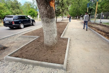 В Приморском районе капитально ремонтируют тротуары (фото)