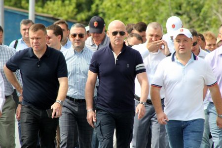 Торжественное открытие велопешеходной эстакады (фоторепортаж)