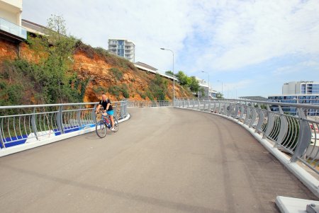 Торжественное открытие велопешеходной эстакады (фоторепортаж)