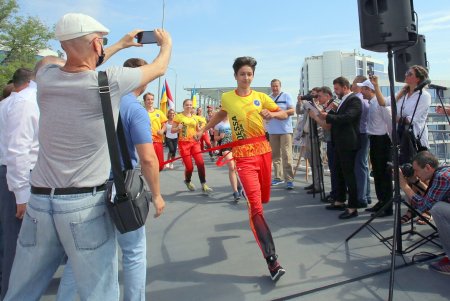 Торжественное открытие велопешеходной эстакады (фоторепортаж)