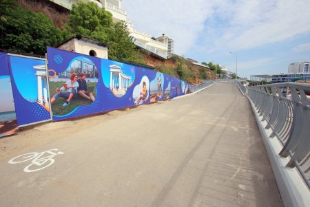 Торжественное открытие велопешеходной эстакады (фоторепортаж)