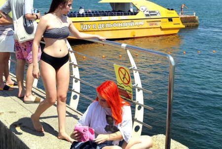 Пляж Ланжерон во время адаптивного карантина (фоторепортаж)