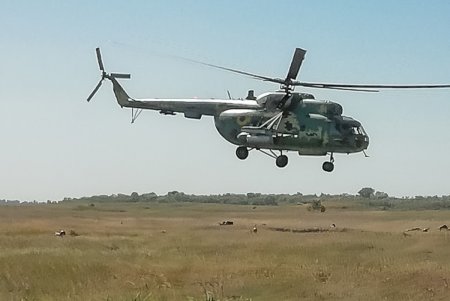 Украинские морские пехотинцы провели совместные учения с морской авиацией (фото)