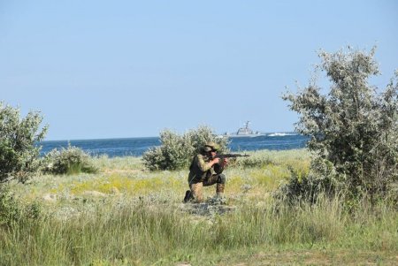 Ударные силы украинских ВМС успешно отработали совместные оборонительные и наступательные действия (фото)