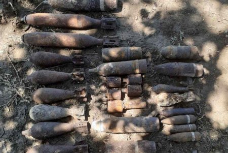 За сутки пиротехники собрали богатый «урожай» боеприпасов времен Второй мировой войны в пяти районах области (фото)