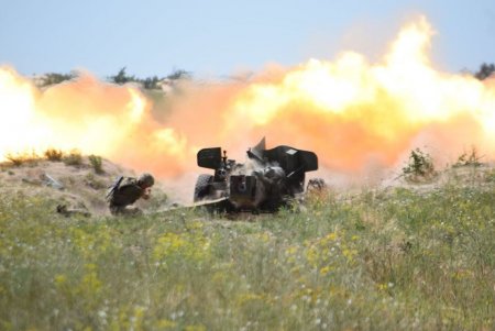На полигоне в Одесской области прошли учения артиллеристов ВМС Украины (фото)