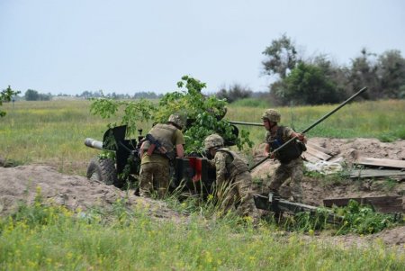 На полигоне в Одесской области прошли учения артиллеристов ВМС Украины (фото)