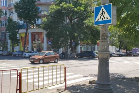 В Приморском районе возле школ и гимназий нанесли новую дорожную разметку