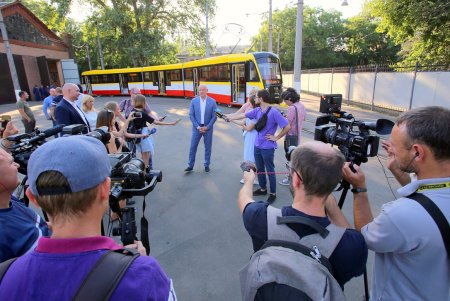 Новый трамвай Odissey Max запустят на поселок Котовского (фоторепортаж)