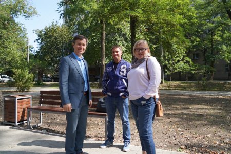 Окончание благоустройства сквера возле кинотеатра «Вымпел» отметили детским праздником (фото)
