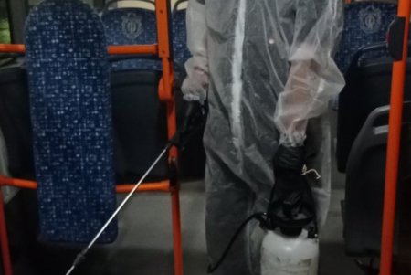 Одесские трамваи, троллейбусы и автобусы дезинфицируют два раза в день (фото)