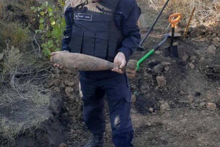 Почти сотню артснарядов нашел в поле житель Лиманского района (фото)