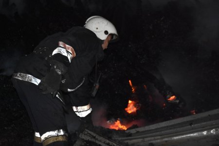 Спасатели два часа тушили крупный пожар в Аркадии (фото)