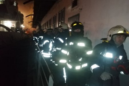 В Одесском порту горел плавучий цех