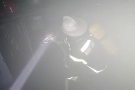В Одесском порту горел плавучий цех