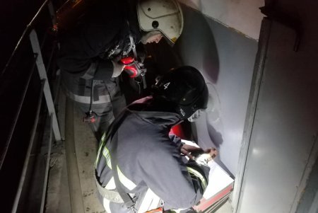В Одесском порту горел плавучий цех