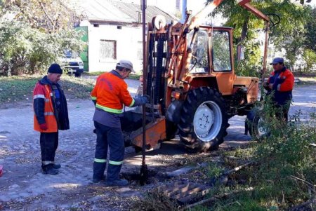 Коммунальщики регулярно убирают опавшую листву с тротуаров и газонов, очищают от нее дождеприемники (фото)