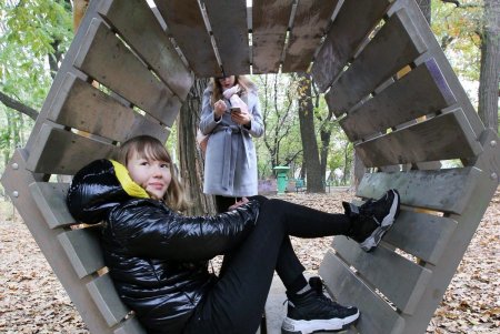 Детская площадка из экологичных материалов в парке Шевченко (фоторепортаж)