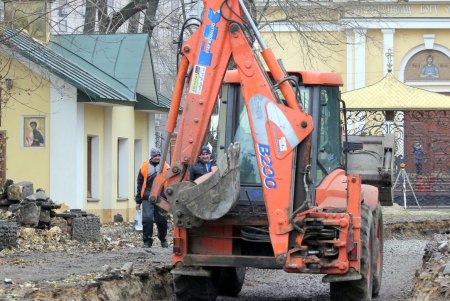 Ход благоустройства Алексеевского сквера (фоторепортаж)