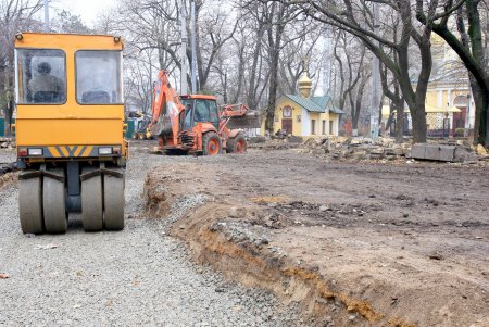 Ход благоустройства Алексеевского сквера (фоторепортаж)