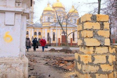 Ход благоустройства Алексеевского сквера (фоторепортаж)