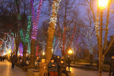 На главной новогодней елке Одессы засияли праздничные огоньки (фоторепортаж)