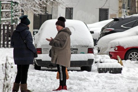 В Одессе выпал первый снег (фоторепортаж)