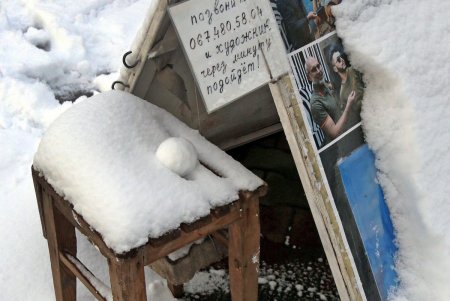 В Одессе выпал первый снег (фоторепортаж)