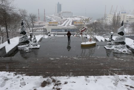 Зимняя сказка одесских улиц (фоторепортаж)
