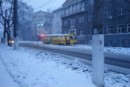 Ночью работу общественного транспорта парализовало из-за обледеневших проводов и упавших деревьев