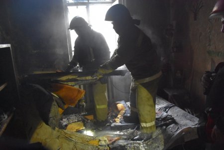 При тушении пожара в Воронцовском переулке спасли кота (фото)