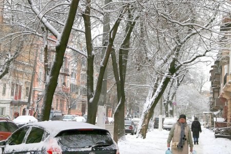 Одессу снова накрыло белой пеленой (фоторепортаж)