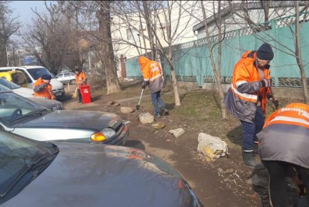 К окончанию зимы коммунальщики навели порядок в дендропарке Победы и на Старосенной площади (фото)