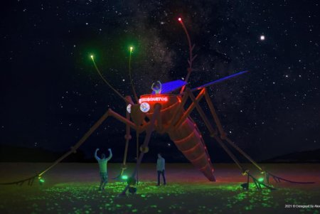 На фестивале Burning Man может появиться монумент шестиметрового комара от одесского скульптора