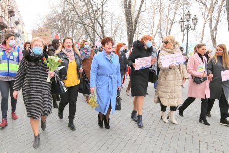 В Одессе в честь 8 Марта прошел Марш женщин (фоторепортаж)