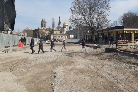 Капремонт Новощепного ряда выходит на завершающий этап: автомобильное движение на пересечении с Водопроводной откроют в начале апреля (фото)