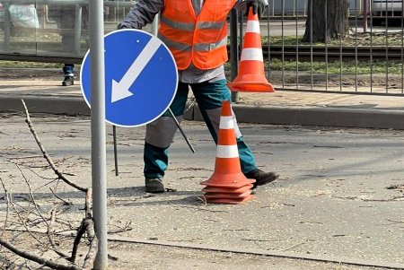 В Киевском районе коммунальщики обрезают деревья и сухие ветки