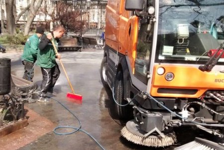 Убирают газоны, моют тротуары, красят садовую мебель и высаживают цветы: коммунальщики благоустраивают и озеленяют Одессу (фото)