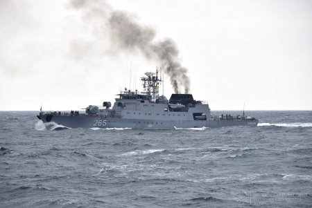 В акватории Черного моря украинские и румынские моряки провели совместные учения (фото)